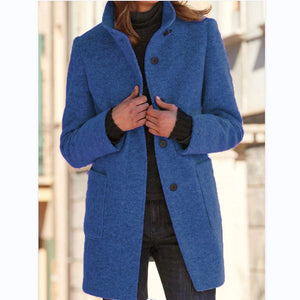 Elegant Blend Mid-Length Trench Coat for Women