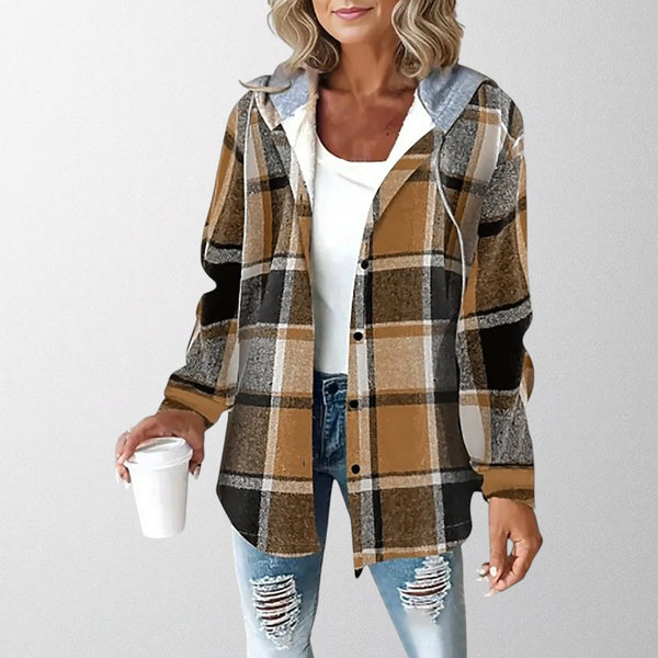 Women's Warm Hooded Jacket with Relaxed Fit