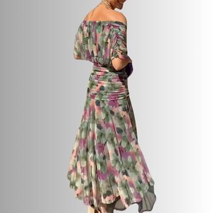 Women’s Elegant Off-Shoulder Evening Maxi Dress