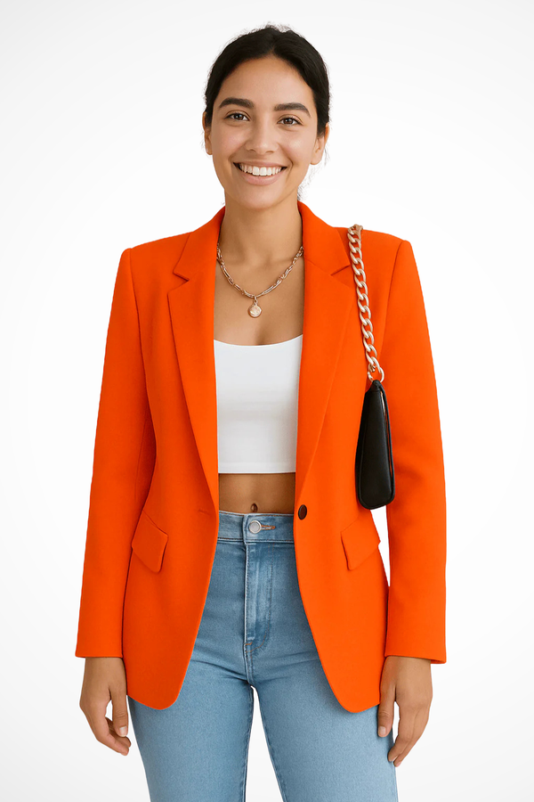 Women's Elegant Single-Button Business Casual Blazer