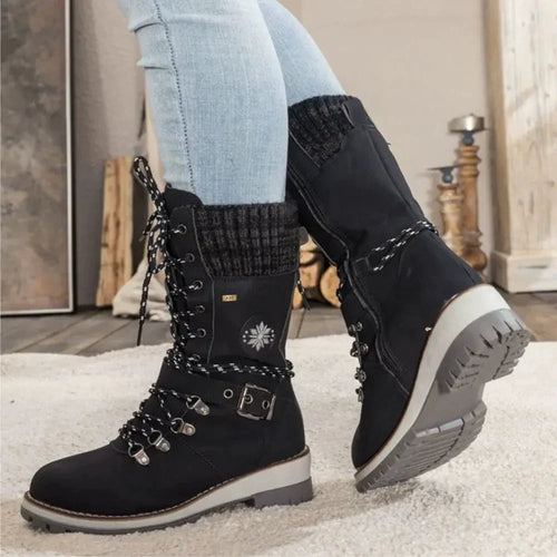 Women’s Winter Lace-Up Fur Lined Outdoor Boots