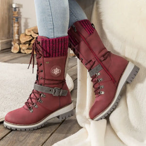 Women’s Winter Lace-Up Fur Lined Outdoor Boots