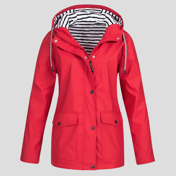 Women’s Casual Hooded Winter Jacket with Front Pockets and Relaxed Fit