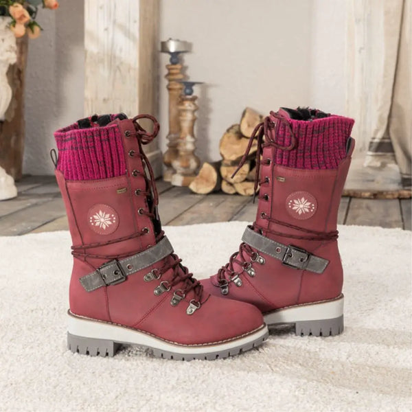Women’s Winter Lace-Up Fur Lined Outdoor Boots