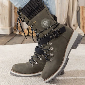 Women’s Winter Lace-Up Fur Lined Outdoor Boots