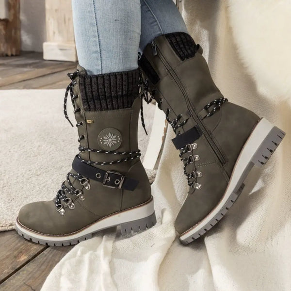 Women’s Winter Lace-Up Fur Lined Outdoor Boots