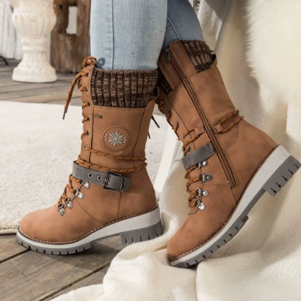 Women’s Winter Lace-Up Fur Lined Outdoor Boots