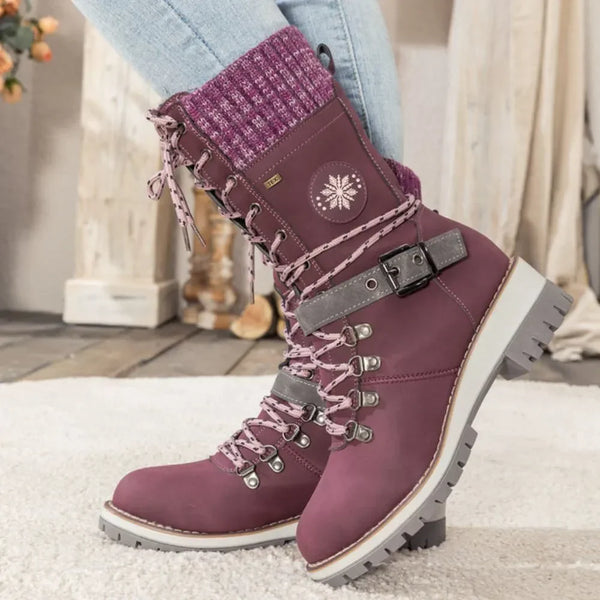 Women’s Winter Lace-Up Fur Lined Outdoor Boots