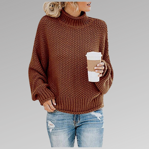 Women's Chunky Turtleneck Knit Sweater