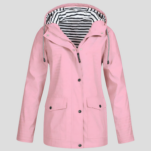 Women’s Casual Hooded Winter Jacket with Front Pockets and Relaxed Fit