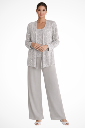 Women's Elegant 3-Piece Wide-Leg Pants Set