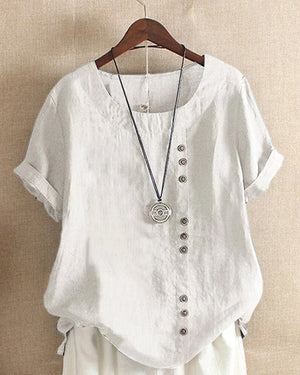 Women’s Casual V-Neck Loose-Fit Blouse
