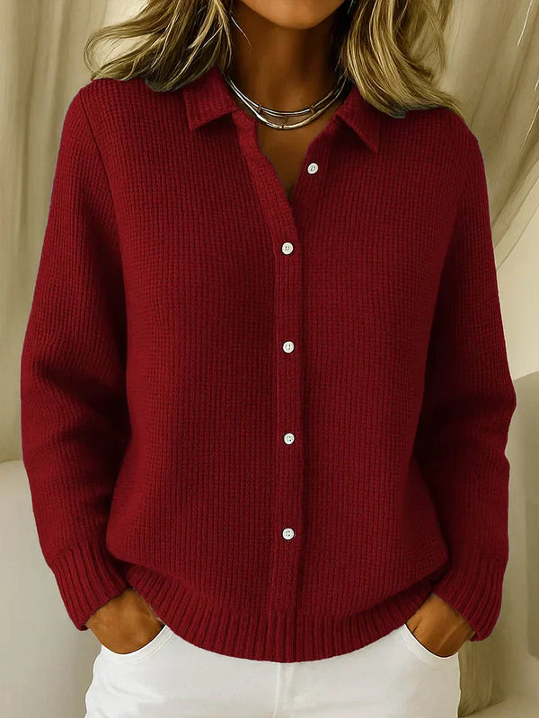 Women’s Relaxed Fit Knit Button-Up Cardigan