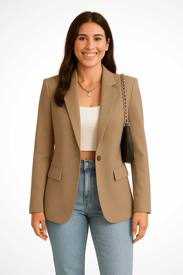 Women's Elegant Single-Button Business Casual Blazer