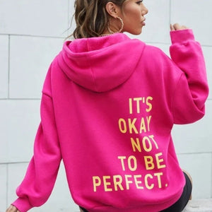 Women’s “It’s Okay Not To Be Perfect” Oversized Hoodie