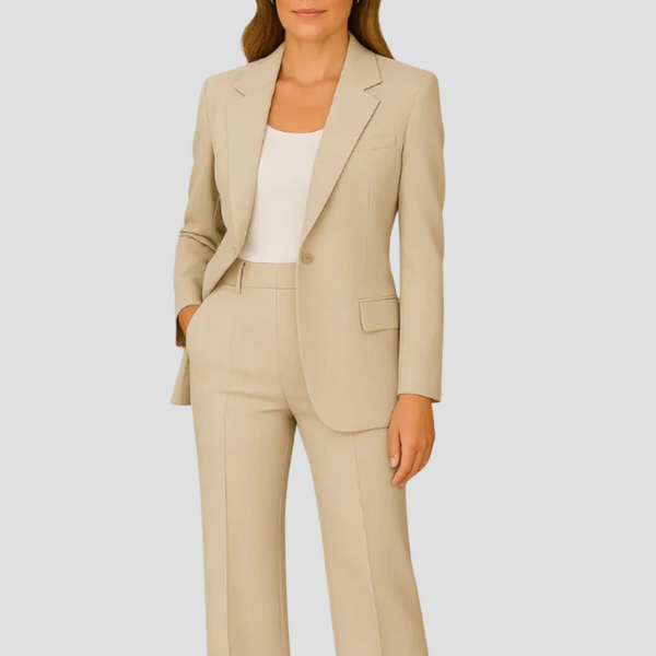 Women's Tailored Suit Set with Blazer