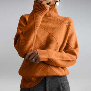 Elegant Turtleneck Women's Sweater