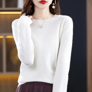 Women's Classic Crew Neck Knit Sweater