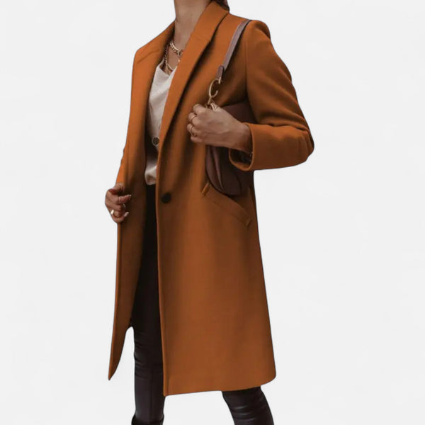Women’s Longline Tailored Coat Elegant Fit