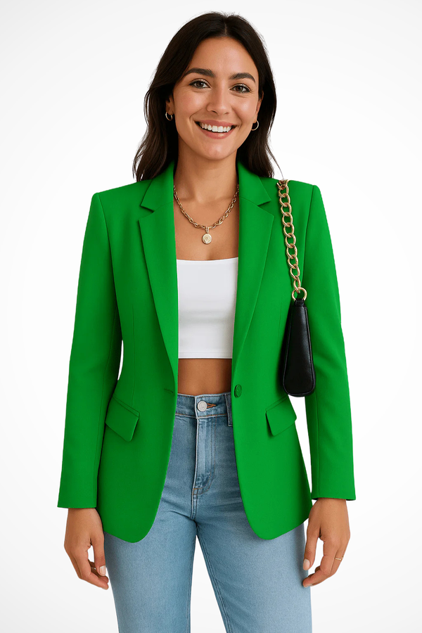 Women's Elegant Single-Button Business Casual Blazer