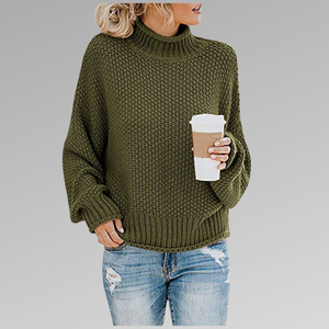 Women's Chunky Turtleneck Knit Sweater