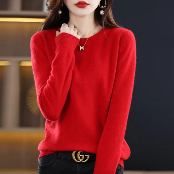 Women's Classic Crew Neck Knit Sweater