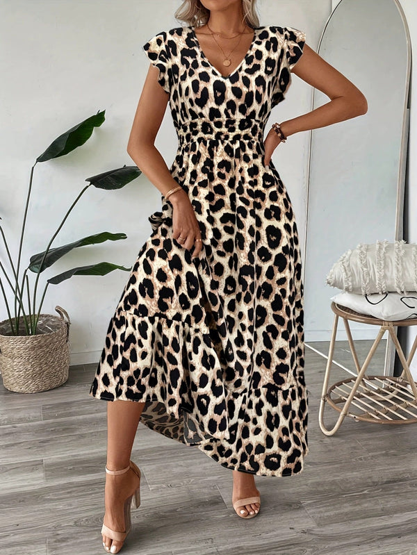 Women's Embroidered Boho A-Line Maxi Dress