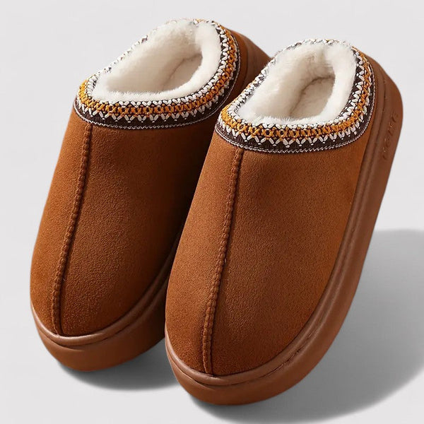 Women’s Plush-Lined Slip-On House Slippers