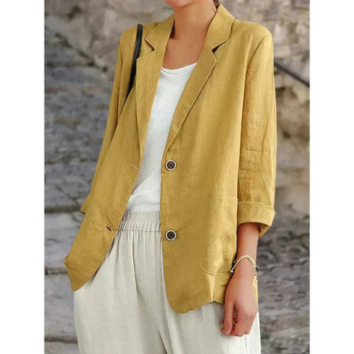 Women's Open-Front Button Cardigan