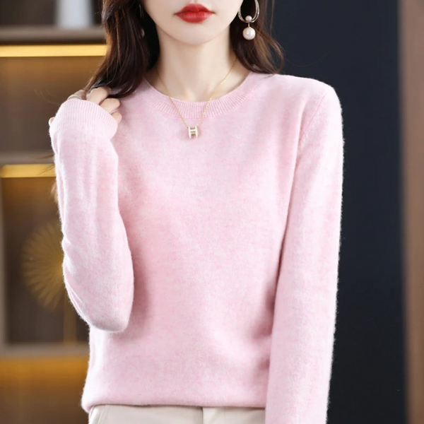 Women's Classic Crew Neck Knit Sweater