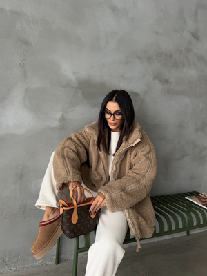 Cozy Teddy Oversized Warm Fleece Jacket for Women