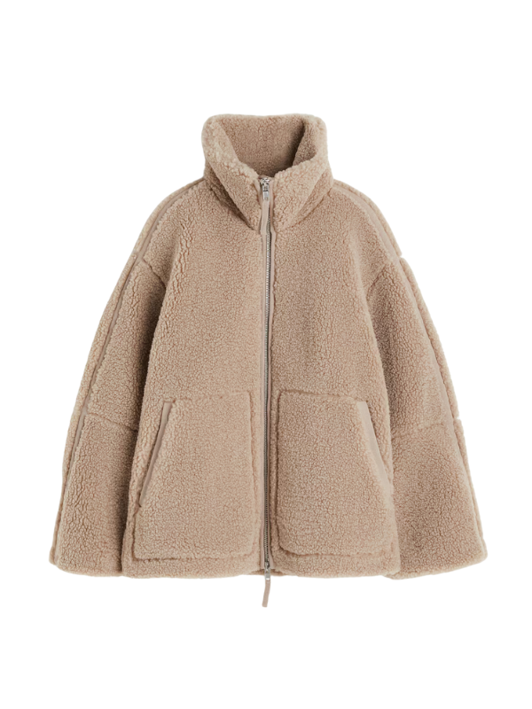 Cozy Teddy Oversized Warm Fleece Jacket for Women
