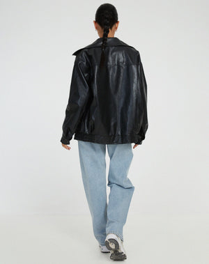 Women’s Oversized Casual Streetwear Bomber Jacket