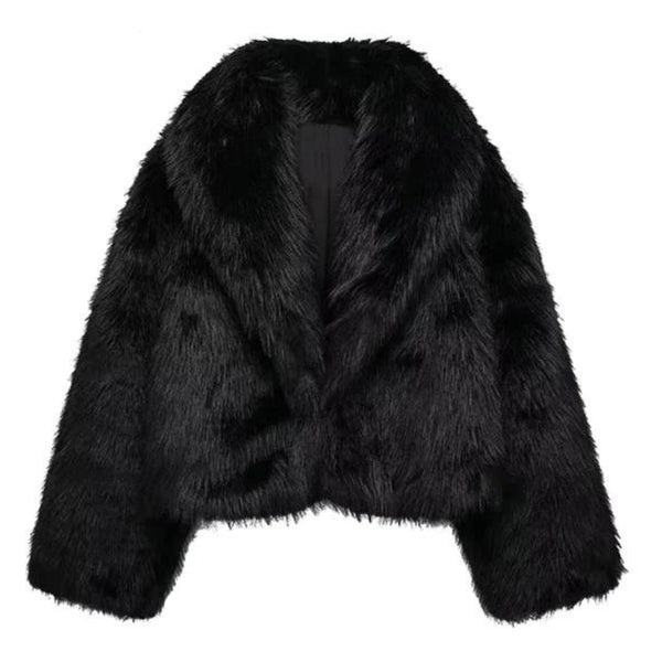 Women's Faux Fur Cropped Jacket