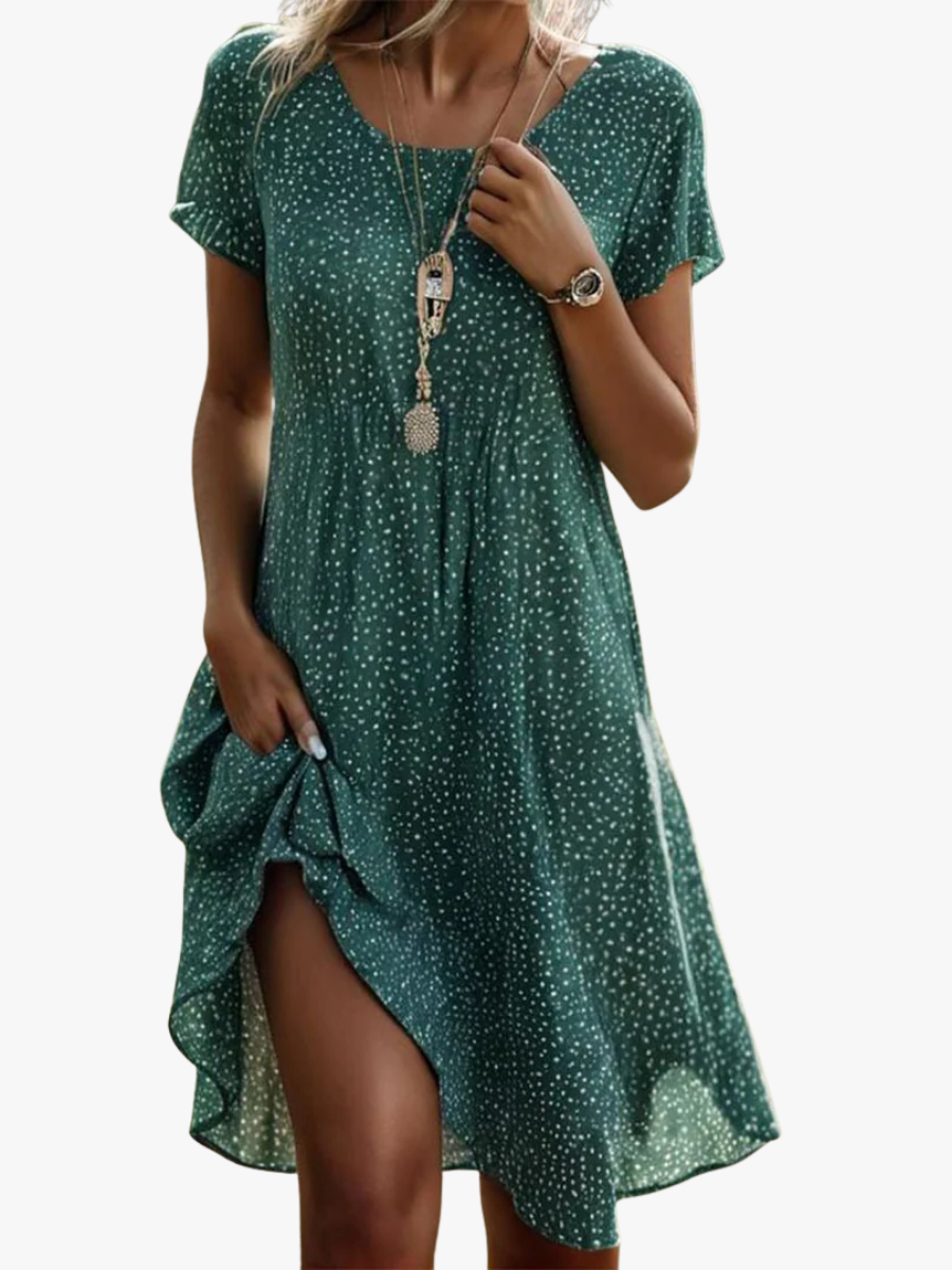 Women’s Casual Floral Print Summer Midi Dress