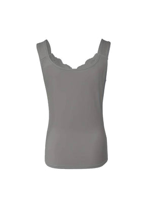 Elegant Lace-Trimmed Women’s Sleeveless Tank Top