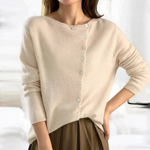 Women's Lightweight Button-Up Knit Cardigan