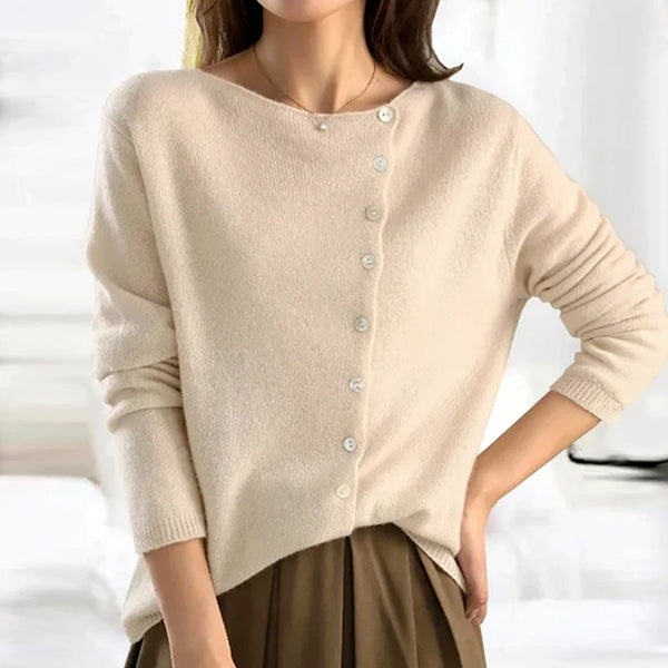 Women's Lightweight Button-Up Knit Cardigan