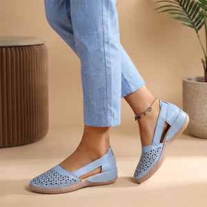 Breathable Cut-Out Loafers for Walking Comfort