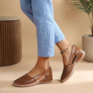 Breathable Cut-Out Loafers for Walking Comfort