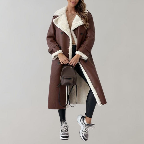 Cozy Women's Coat Long Teddy
