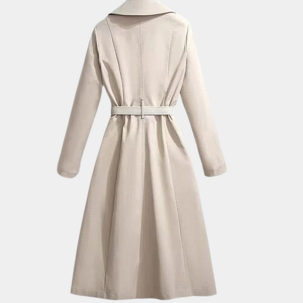 Women's Trench Coat with Adjustable Belt