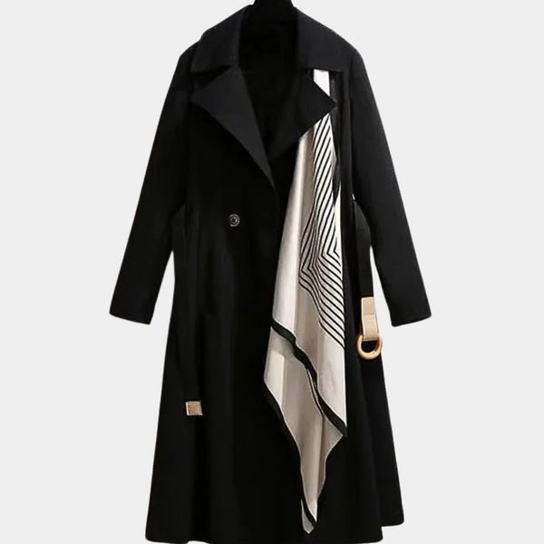 Women's Trench Coat with Adjustable Belt
