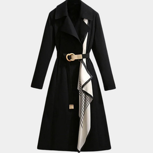 Women's Trench Coat with Adjustable Belt