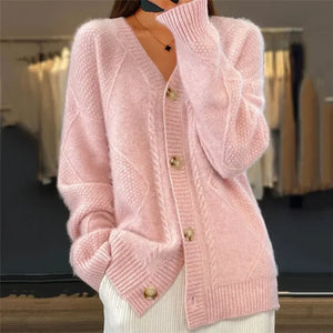 Soft Button-Front Women’s Cardigan