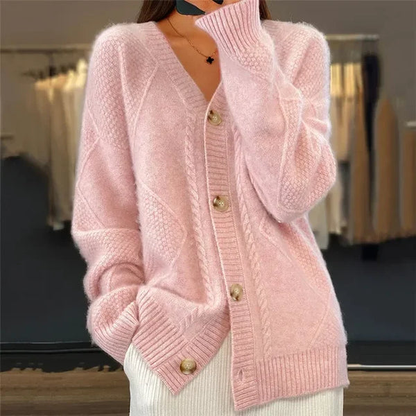 Soft Button-Front Women’s Cardigan