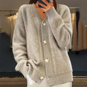 Soft Button-Front Women’s Cardigan