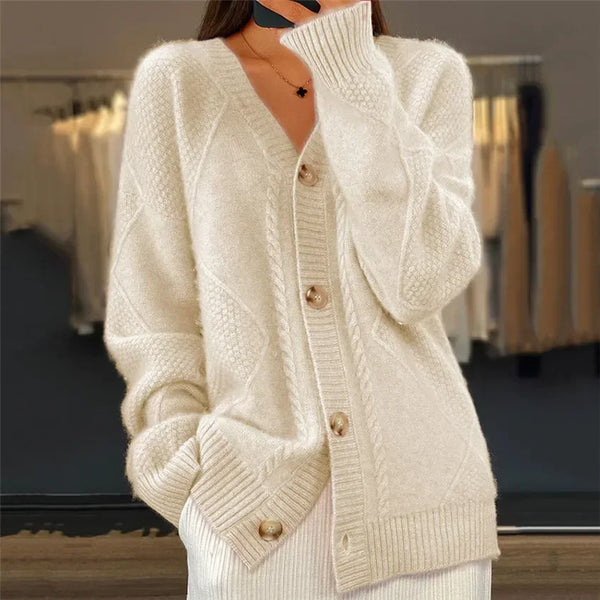 Soft Button-Front Women’s Cardigan