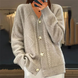 Soft Button-Front Women’s Cardigan