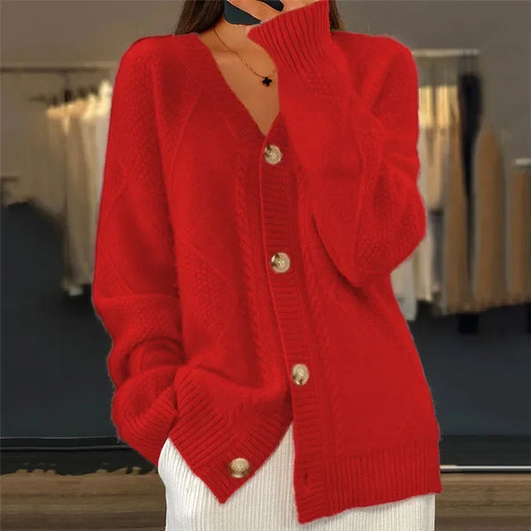 Soft Button-Front Women’s Cardigan